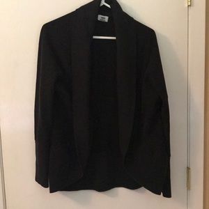 Open front cardigan.